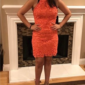 Burnt orange dress from lulus